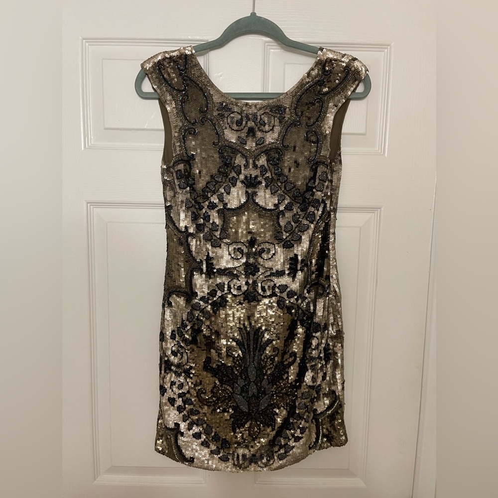 Needle & thread hand beaded dress